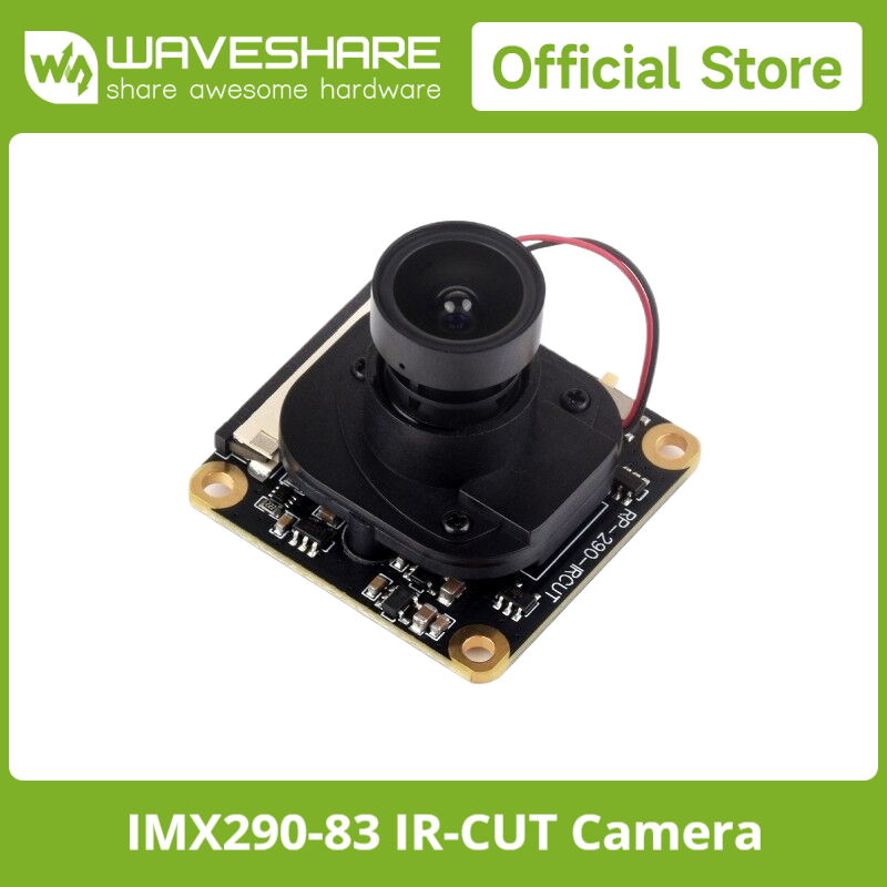 Raspberry Pi Global Shutter Camera Imx296 - Waveshare IMX290-83 IR-CUT Camera, Starlight Camera