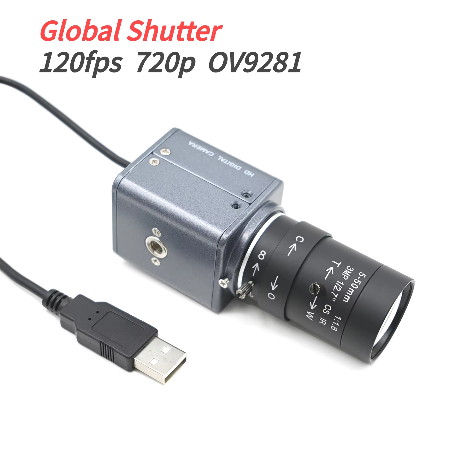 Raspberry Pi Global Shutter Camera Imx296 - OV9281 Global Shutter ,120fps USB Camera