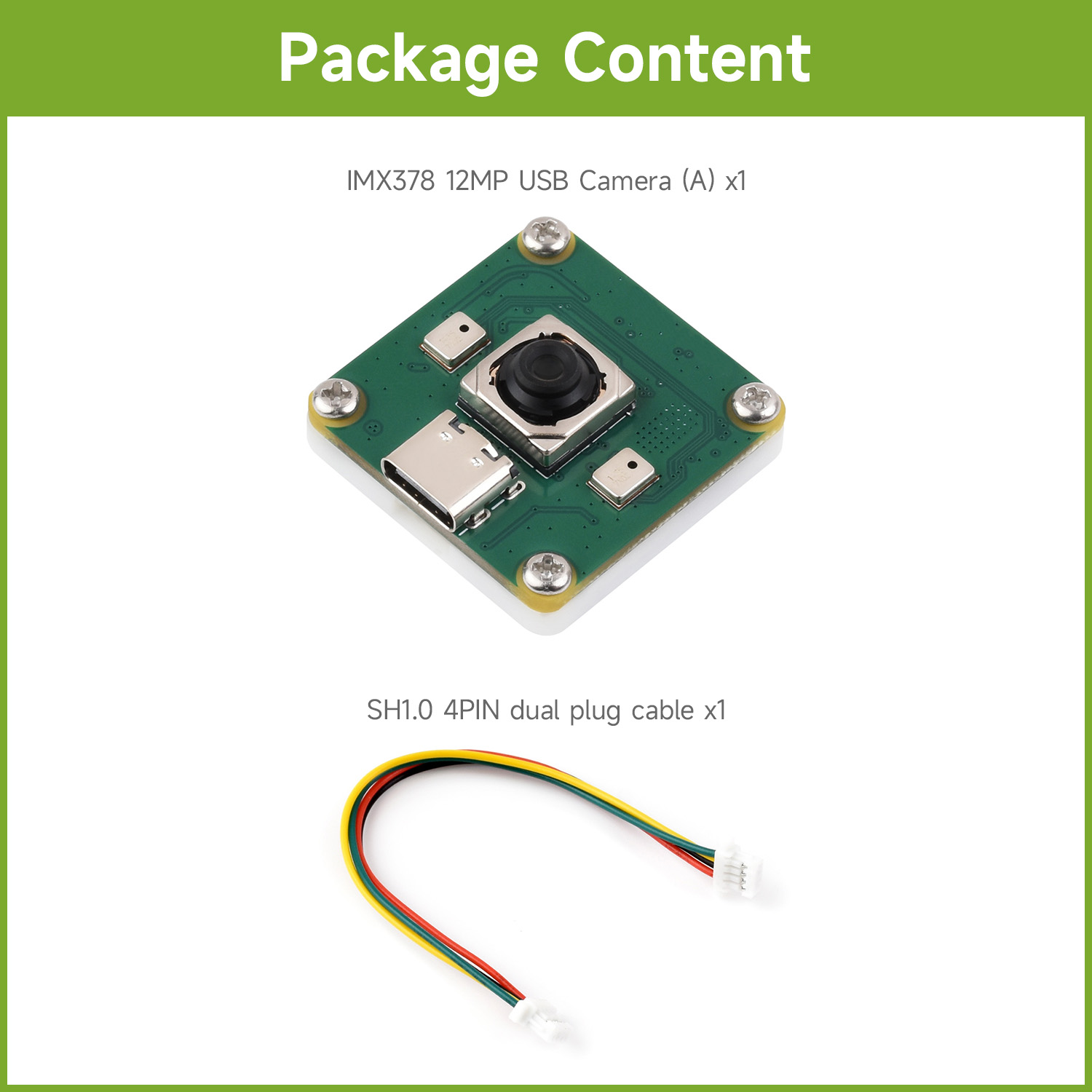 Waveshare IMX378 12MP USB Came - Raspberry Pi Global Shutter Camera Imx296 评论和价格