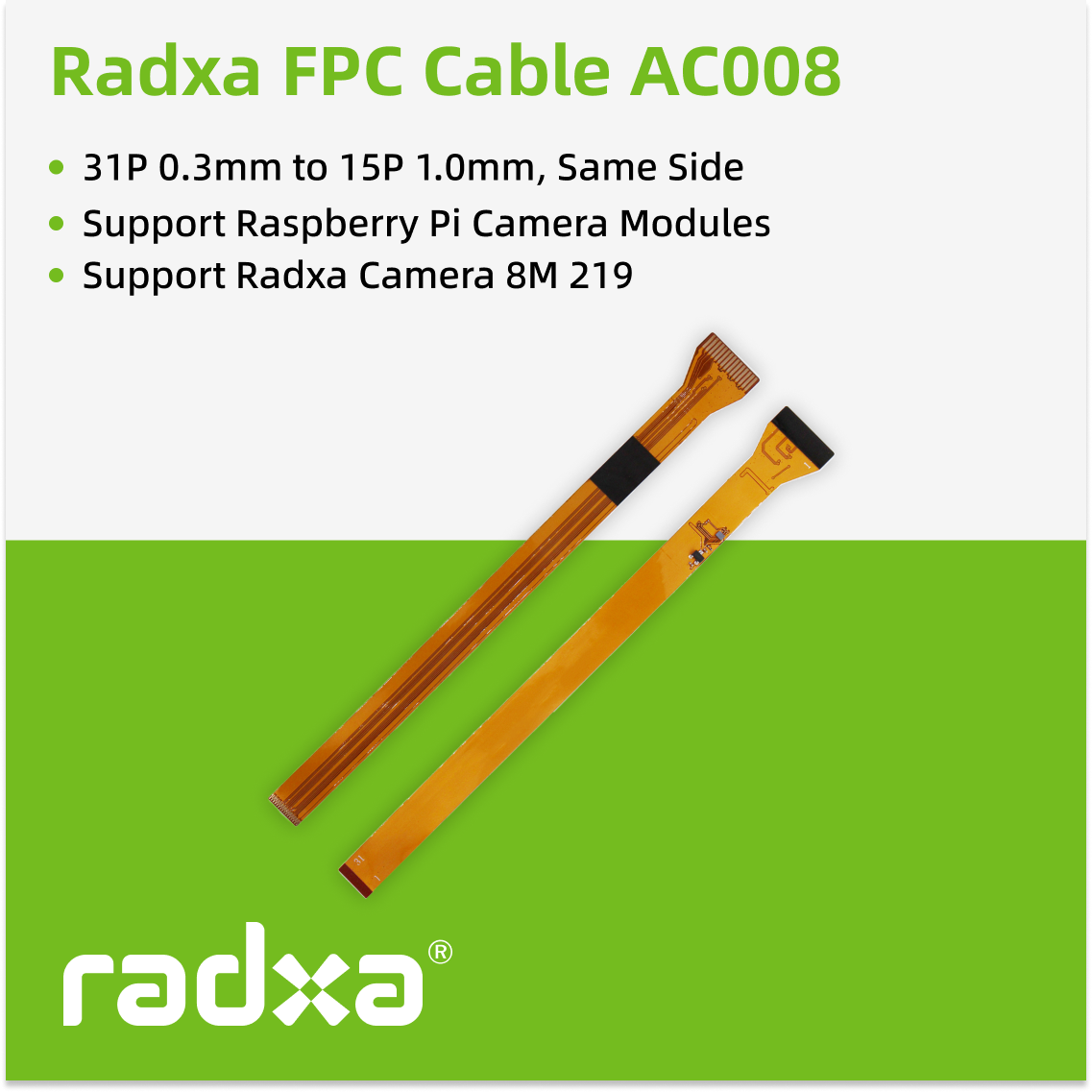 Radxa Camera FPC AC008 Cable f - Pi Camera Cable 评论和价格