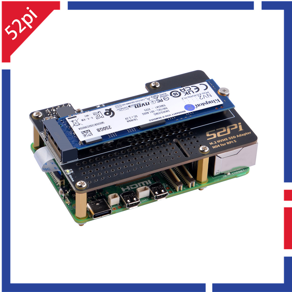 52Pi Raspberry Pi 5 N04 M.2 22 - Pi Cooler 评论和价格