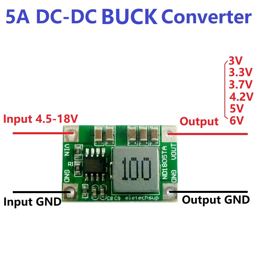 5A Buck DC-DC Converter Module - Raspberry Pi 4 评论和价格